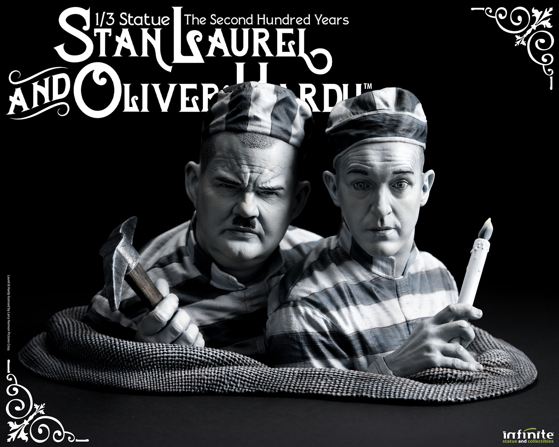 Pre-Order Infinite Statue Laurel & Hardy 1/3rd Scale Statue